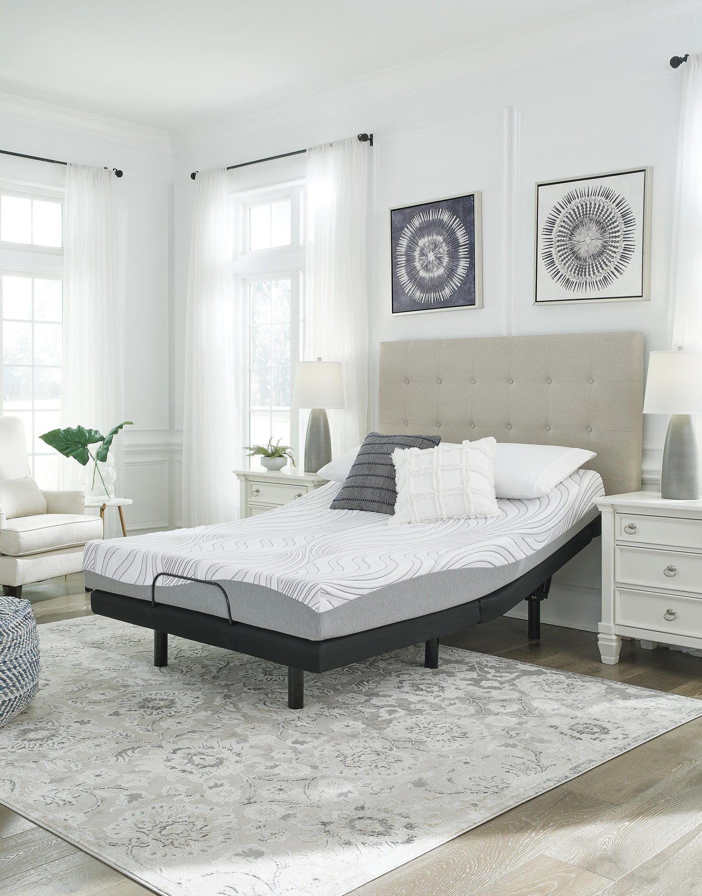 Ashley 8 Inch Memory Foam White California King Mattress