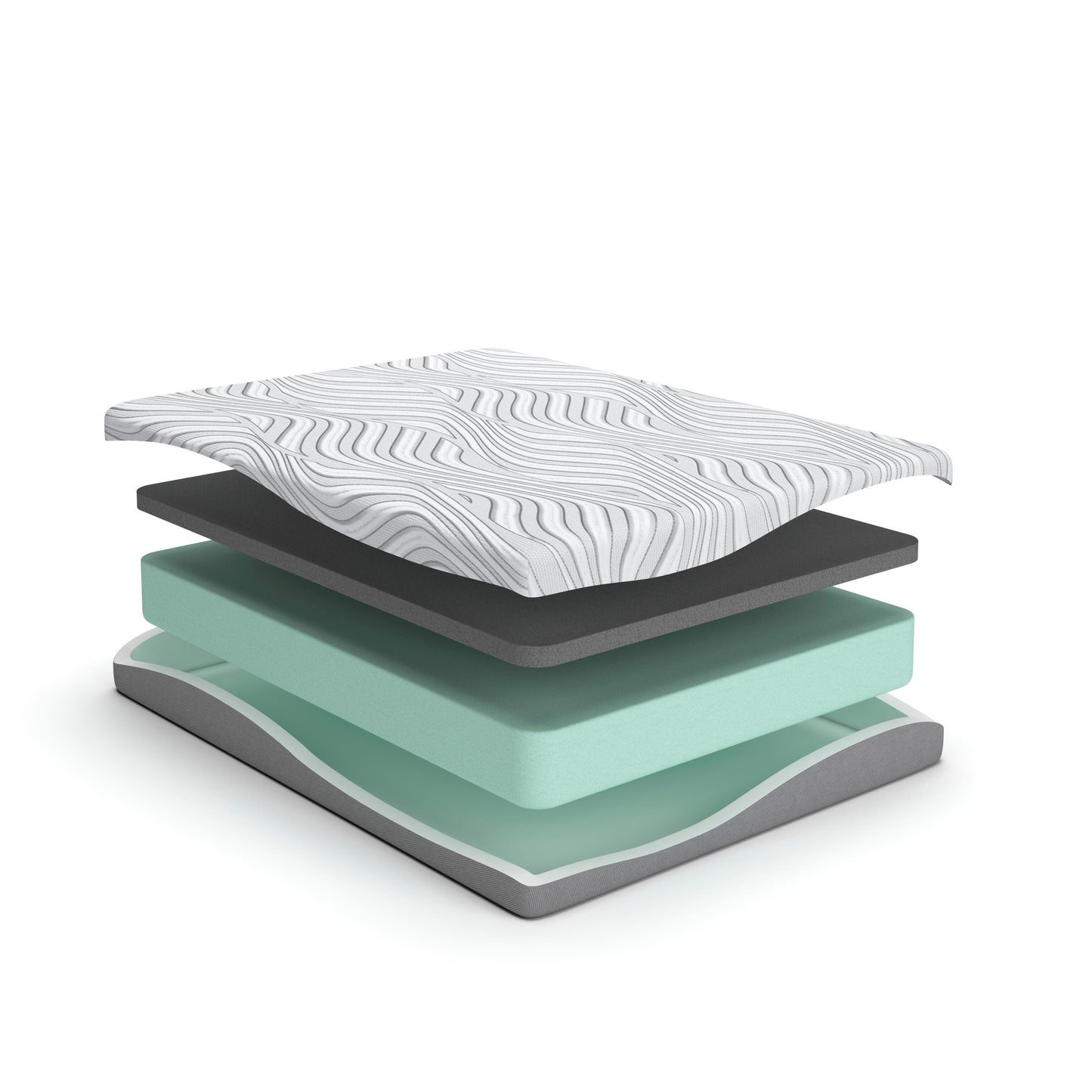 Ashley 8 Inch Memory Foam White California King Mattress