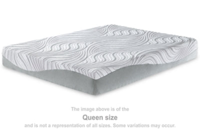 Ashley 10 Inch Memory Foam White King Mattress