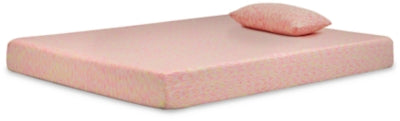 Ashley iKidz Pink Pink Full Mattress and Pillow (Set of 2)