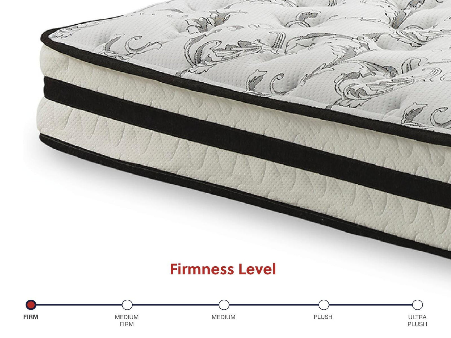 Ashley 8 Inch Chime Innerspring White Full Mattress in a Box