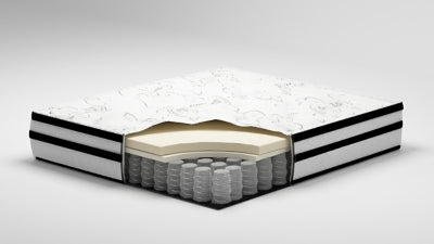 Ashley Chime 10 Inch Hybrid White Queen Mattress in a Box