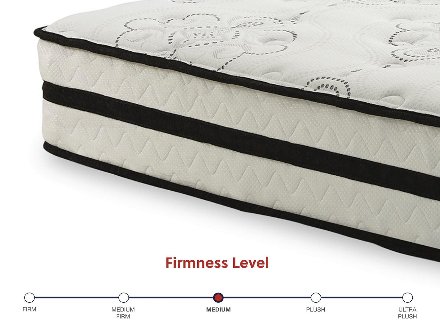 Ashley Chime 10 Inch Hybrid White Queen Mattress in a Box