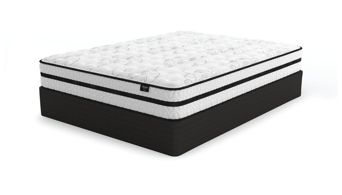 Ashley Chime 10 Inch Hybrid White Full Mattress in a Box