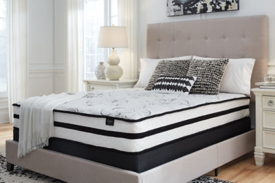 Ashley Chime 10 Inch Hybrid White Queen Mattress in a Box