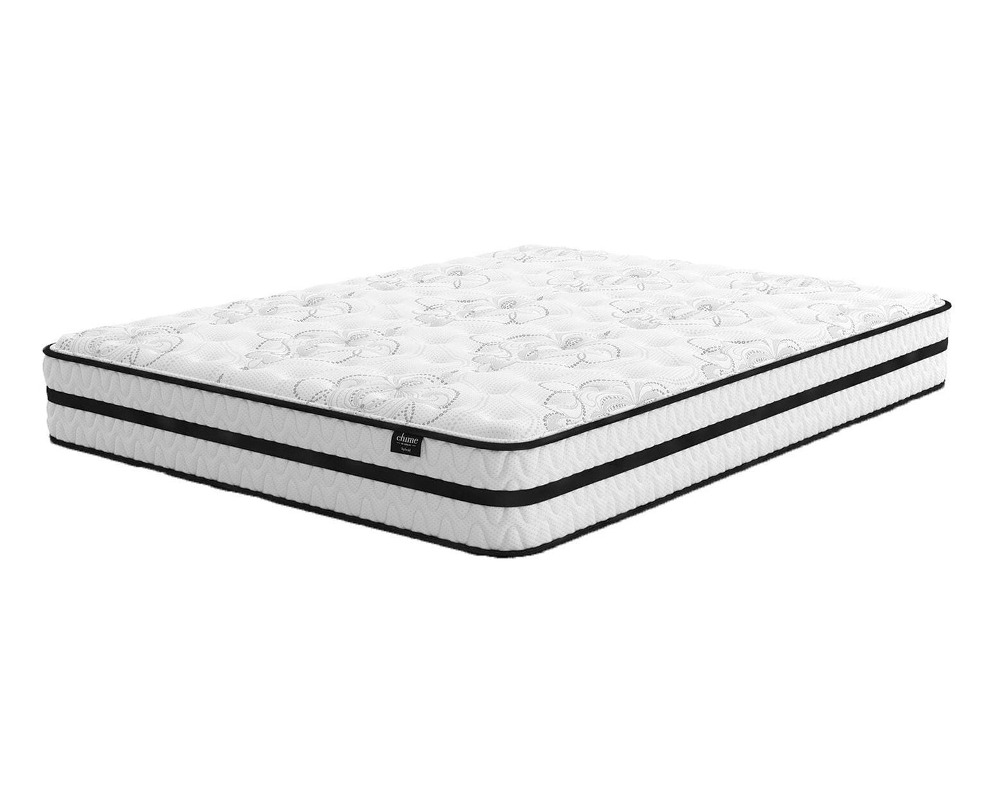 Ashley Chime 10 Inch Hybrid White Full Mattress in a Box