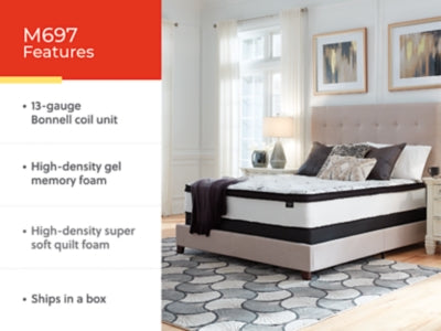 Ashley Chime 12 Inch Hybrid White Queen Mattress in a Box