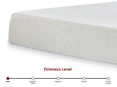 Ashley 10 Inch Chime Memory Foam White California King Mattress in a Box
