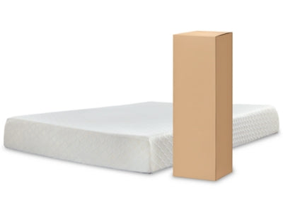 Ashley 10 Inch Chime Memory Foam White Queen Mattress in a Box