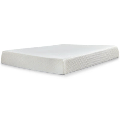 Ashley 10 Inch Chime Memory Foam White Twin Mattress in a Box