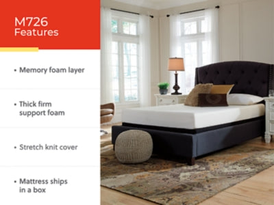 Ashley Chime 8 Inch Memory Foam White Twin Mattress in a Box