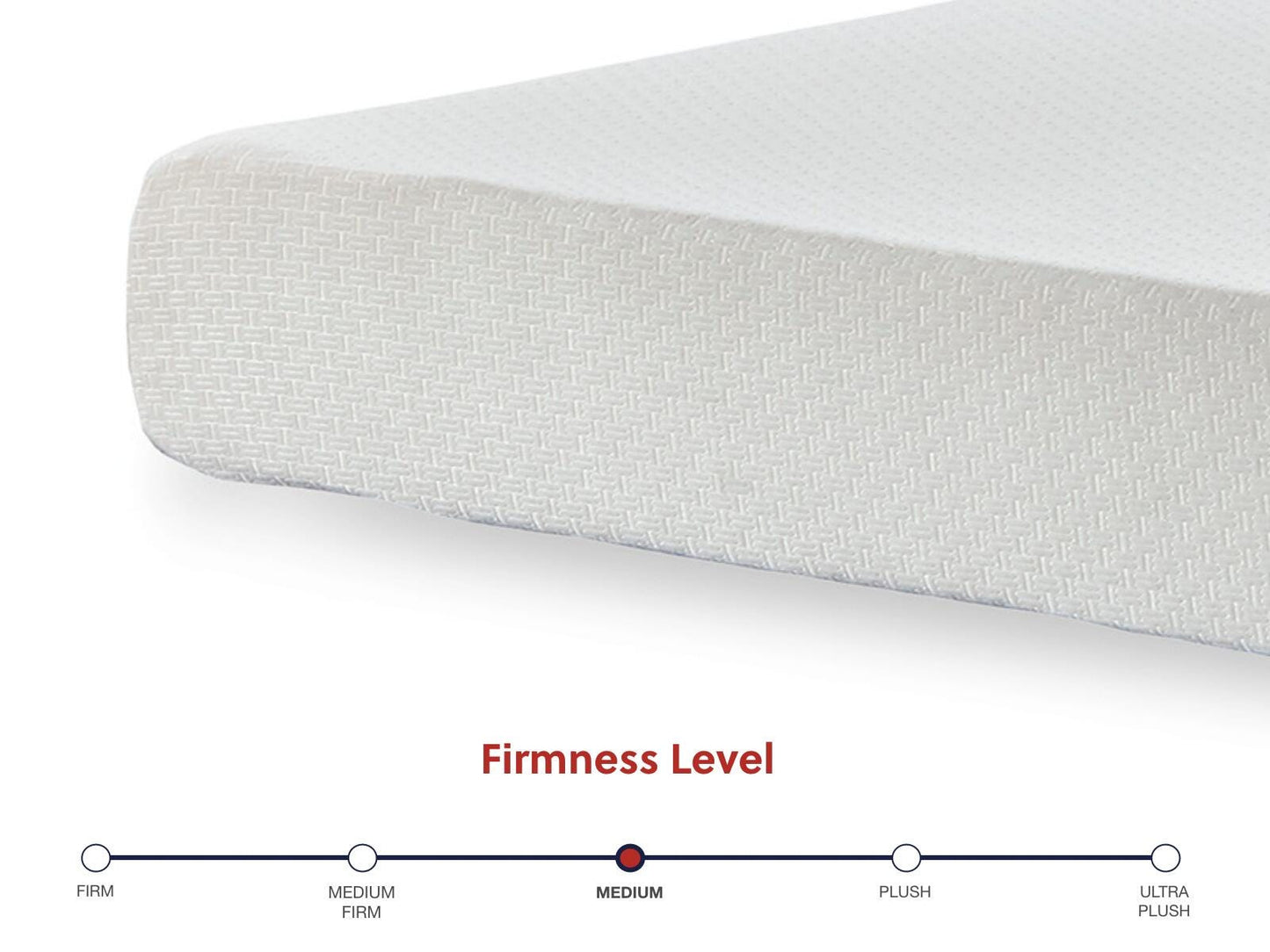 Ashley Chime 8 Inch Memory Foam White Queen Mattress in a Box