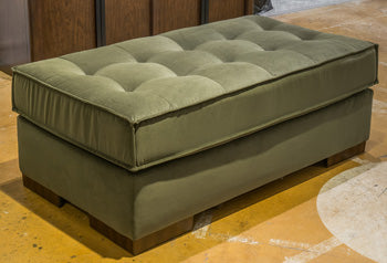 Ashley Chalcombe Olive Oversized Accent Ottoman