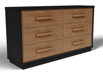 Ashley Kozmour Black Brown Dresser