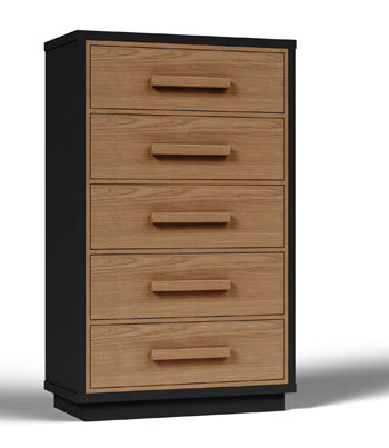Ashley Kozmour Black Brown Chest of Drawers