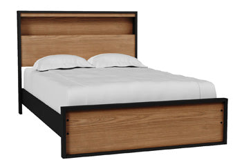Ashley Kozmour Black Brown Full Bookcase Complete Bed Frame