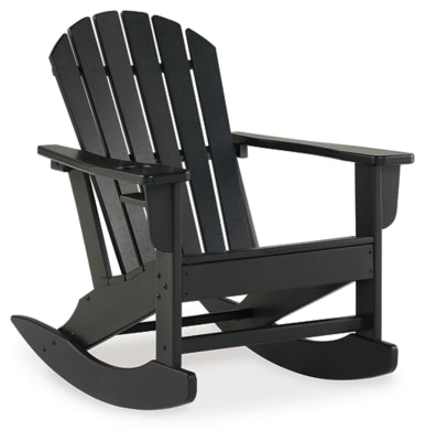 Ashley Sundown Treasure Black Outdoor Rocking Chair