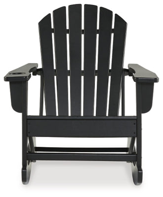 Ashley Sundown Treasure Black Outdoor Rocking Chair