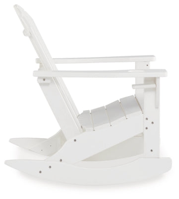 Ashley Sundown Treasure White Outdoor Rocking Chair