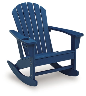 Ashley Sundown Treasure Blue Outdoor Rocking Chair