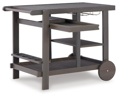 Ashley Kailani Gray Serving Cart