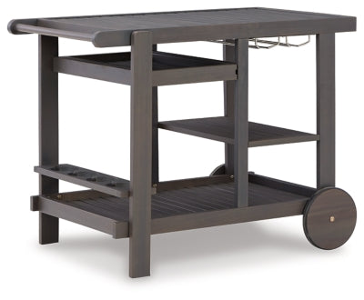 Ashley Kailani Gray Serving Cart