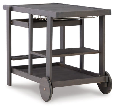 Ashley Kailani Gray Serving Cart