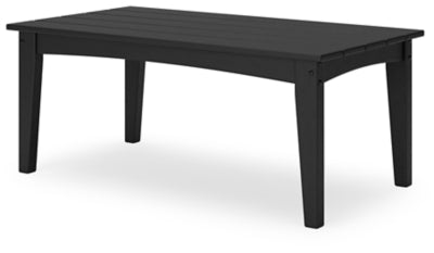 Ashley Hyland Wave Black Outdoor Coffee Table
