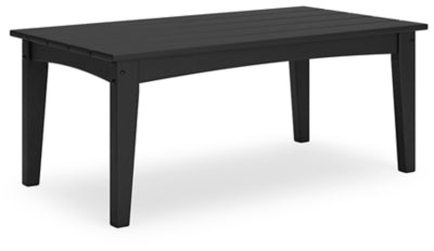 Ashley Hyland Wave Black Outdoor Coffee Table