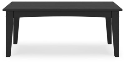 Ashley Hyland Wave Black Outdoor Coffee Table