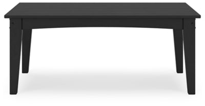 Ashley Hyland Wave Black Outdoor Coffee Table