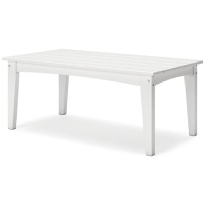 Ashley Hyland Wave White Outdoor Coffee Table
