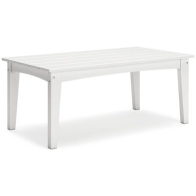 Ashley Hyland Wave White Outdoor Coffee Table