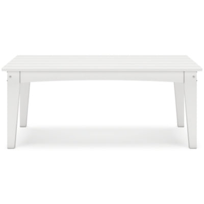 Ashley Hyland Wave White Outdoor Coffee Table