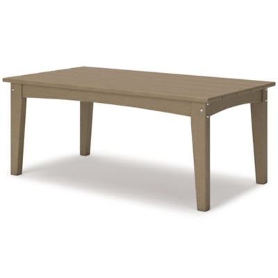 Ashley Hyland Wave Driftwood Outdoor Coffee Table