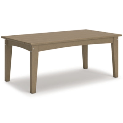 Ashley Hyland Wave Driftwood Outdoor Coffee Table
