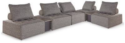 Ashley Bree Zee Brown 7-Piece Outdoor Modular Seating