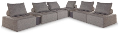 Ashley Bree Zee Brown 8-Piece Outdoor Modular Seating