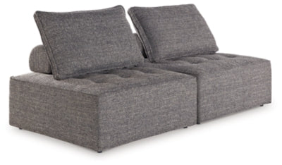 Ashley Bree Zee Brown 2-Piece Outdoor Sectional