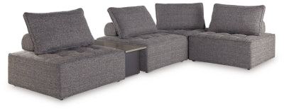 Ashley Bree Zee Brown 5-Piece Outdoor Sectional
