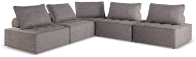 Ashley Bree Zee Brown 5-Piece Outdoor Modular Seating