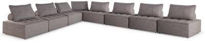 Ashley Bree Zee Brown 8-Piece Outdoor Modular Seating