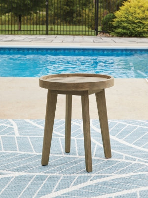 Ashley Bradstreet Bay Beige Outdoor End Table