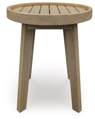 Ashley Bradstreet Bay Beige Outdoor End Table