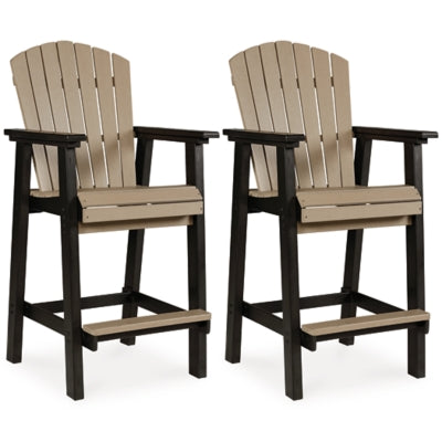 Ashley Fairen Trail Black Driftwood Barstool (Set of 2)