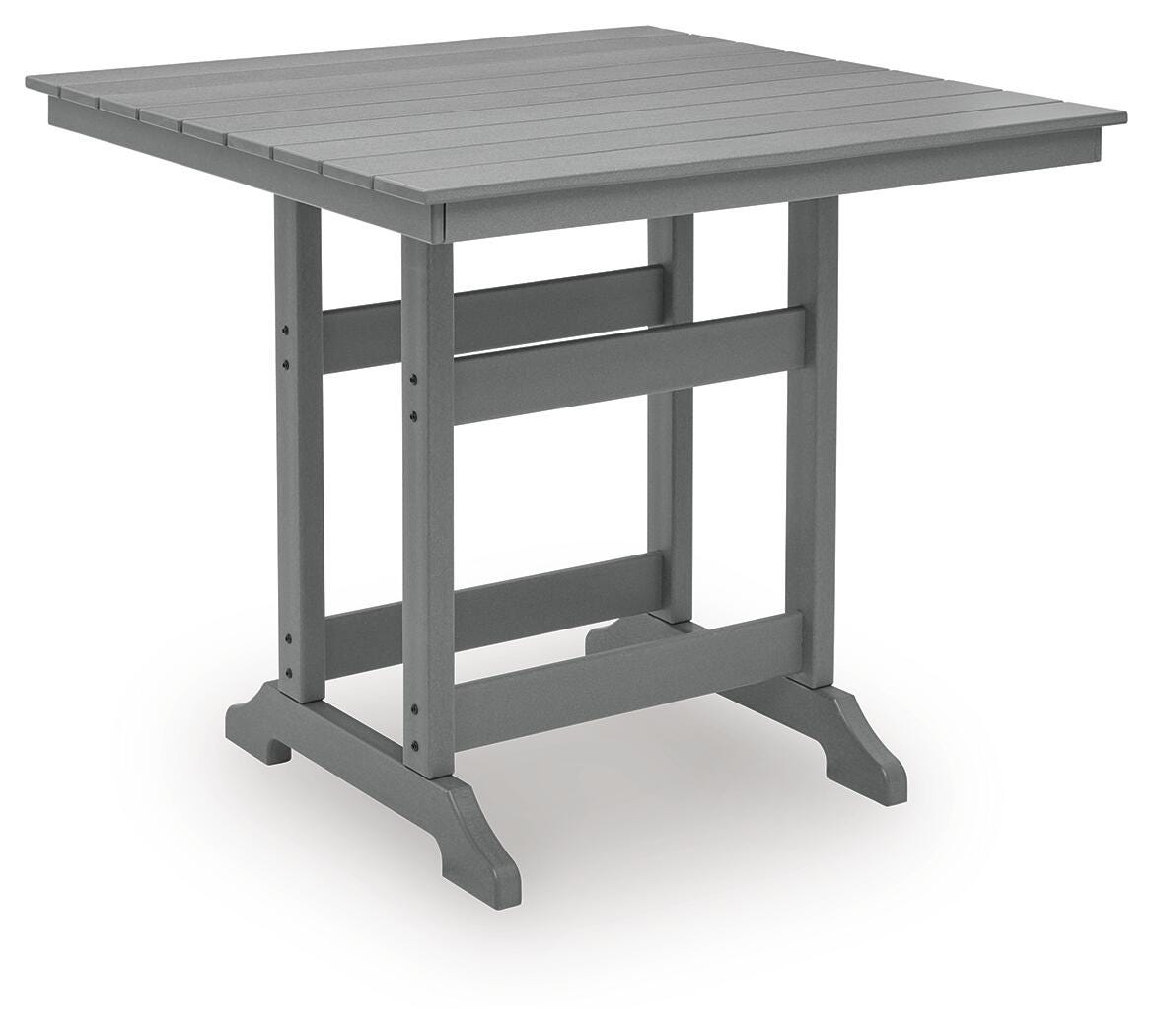 Ashley Ross Cove Dark Gray Outdoor Counter Height Dining Table