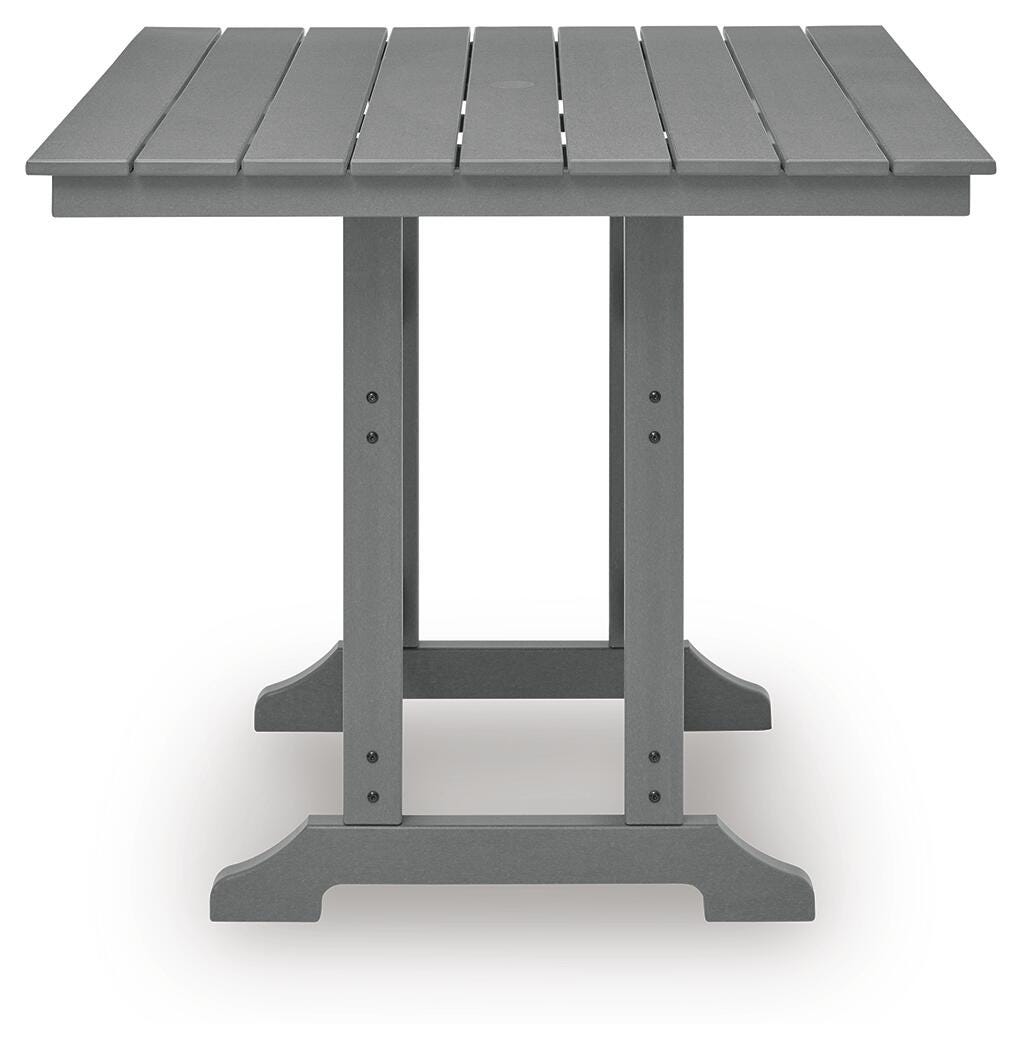 Ashley Ross Cove Dark Gray Outdoor Counter Height Dining Table