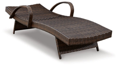 Ashley Kantana Brown Chaise Lounge (set of 2) (Set of 2)