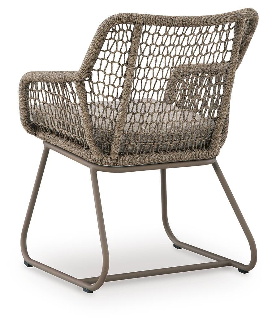 Ashley Monarch Heights Beige Outdoor Table and 2 Chairs (Set of 3)
