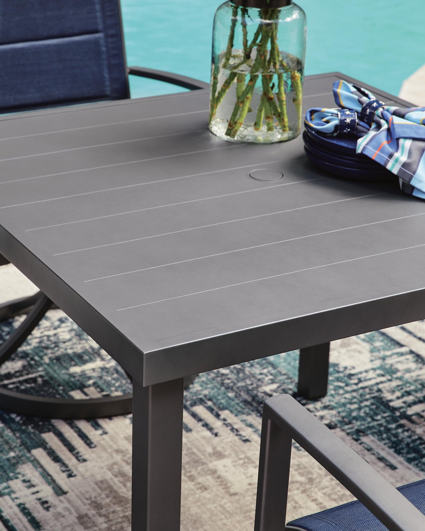 Ashley Point Bonita Gray Outdoor Dining Table
